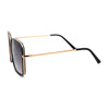 Womens Chic Oversize Double Rim Rectangle Butterfly Sunglasses