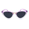 Womens Elegant 20s Gothic Cat Eye Mod Sunglasses