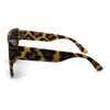 Animal Print Flat Top Rubberized Matte Plastic Shield Mob Sunglasses