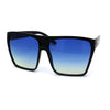 Oceanic Gradient Lens Flat Top Oversize Mob Plastic Sunglasses