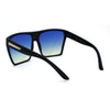 Oceanic Gradient Lens Flat Top Oversize Mob Plastic Sunglasses