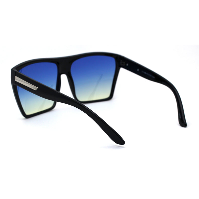 Oceanic Gradient Lens Flat Top Oversize Mob Plastic Sunglasses