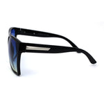 Oceanic Gradient Lens Flat Top Oversize Mob Plastic Sunglasses