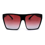 Oceanic Gradient Lens Flat Top Oversize Mob Plastic Sunglasses