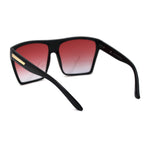 Oceanic Gradient Lens Flat Top Oversize Mob Plastic Sunglasses