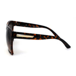 Oceanic Gradient Lens Flat Top Oversize Mob Plastic Sunglasses