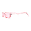 Womens Mod Pop Color Narrow Rectangle Cat Eye Sunglasses