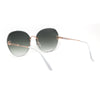 Womens Glitter Eyebrow Round Rimless Fashion Sunglasses