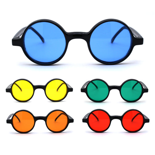 Wizard Hippie Pimp Color Lens Round Circle Sunglasses