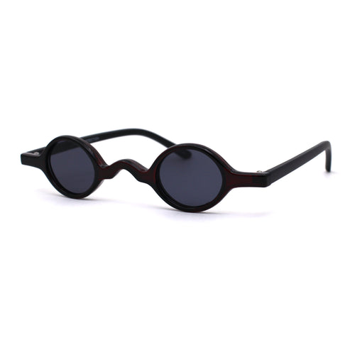 Mens Unique Tiny Round Circle Lens Hippie Pimp Plastic Sunglasses