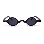 Mens Unique Tiny Round Circle Lens Hippie Pimp Plastic Sunglasses