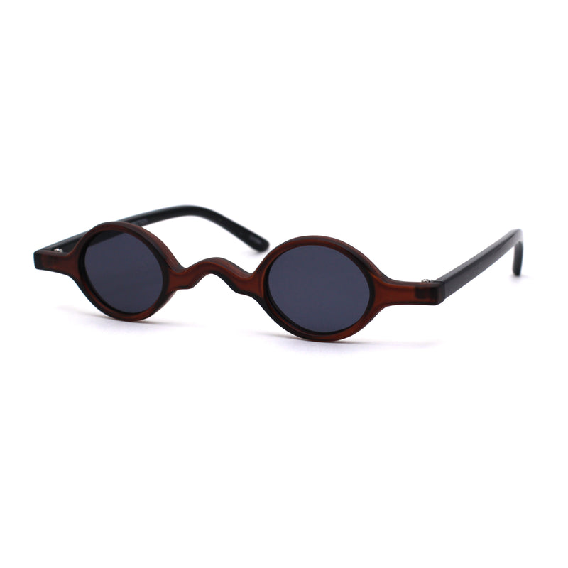 Mens Unique Tiny Round Circle Lens Hippie Pimp Plastic Sunglasses superawesome106