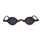 Mens Unique Tiny Round Circle Lens Hippie Pimp Plastic Sunglasses