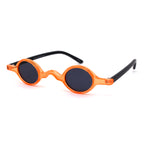 Mens Unique Tiny Round Circle Lens Hippie Pimp Plastic Sunglasses