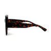 Womens Mod Thick Plastic Rectangle Butterfly Sunglasses