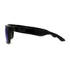 Locs Colored Reflective Black Rectangular Gangster Hardcore Sunglasses