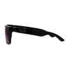 Locs Colored Reflective Black Rectangular Gangster Hardcore Sunglasses