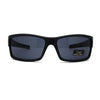 Mens Locs Weed Pattern Arm Biker Gangster Rectangular Black Sunglasses