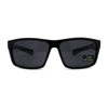 Mens Locs Warp Biker Gangster Sport All Black Sunglasses