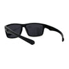 Mens Locs Warp Biker Gangster Sport All Black Sunglasses