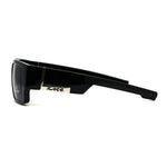 All Black 90s Mens Locs Thick Temple Squared Rectangular Cholo Sunglasses