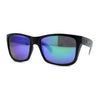 Kush Color Mirror Classic Sport Horn Rim Rectangle Matte Black Sunglasses