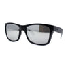 Kush Color Mirror Classic Sport Horn Rim Rectangle Matte Black Sunglasses