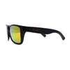 Kush Color Mirror Classic Sport Horn Rim Rectangle Matte Black Sunglasses