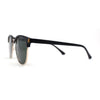 Mens Polarized Lens Half Horn Rim Hipster Sunglasses