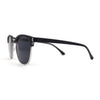 Mens Polarized Lens Half Horn Rim Hipster Sunglasses