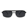 Mens 90s Sport Metal Half Rim Spring Hinge Sunglasses