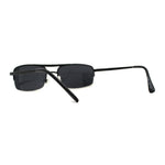 Mens 90s Sport Metal Half Rim Spring Hinge Sunglasses