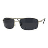 Mens 90s Sport Metal Half Rim Spring Hinge Sunglasses