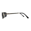 Mens 90s Sport Metal Half Rim Spring Hinge Sunglasses