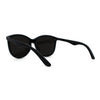 Womens Round Shield Panel Lens Horn Rim Plastic Sunglasses