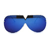 Mirrored Lens Minimalist Shield Rimless Racer Retro Sunglasses
