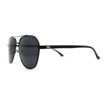 Mens Polarized Classic Air Force Pilot Officer Metal Sunglasses