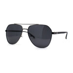 Mens Polarized Classic Air Force Pilot Officer Metal Sunglasses