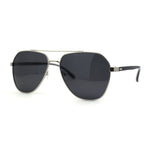 Mens Polarized Classic Air Force Pilot Officer Metal Sunglasses