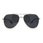 Mens Polarized Classic Air Force Pilot Officer Metal Sunglasses