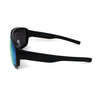 Mens Exposed Mirrored Lens Racer Shield Plastic Sport Sunglasses