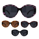 Polarized Chic Mod Womens Large Oval Designer Sunglasses