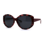 Polarized Chic Mod Womens Large Oval Designer Sunglasses
