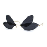 Dragonfly Wing Avant Garde Unique Retro Rimless Sunglasses