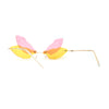 Dragonfly Wing Avant Garde Unique Retro Rimless Sunglasses