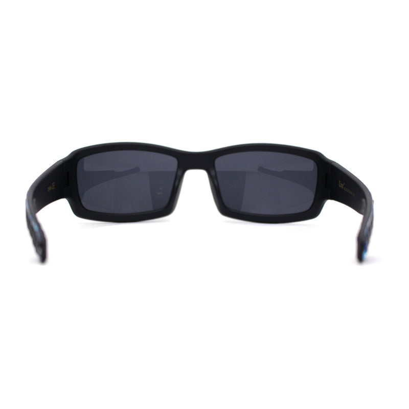 Locs Mens Skull Print Arm Wrap Gangster Sunglasses