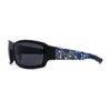 Locs Mens Skull Print Arm Wrap Gangster Sunglasses