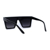 Half Rim Style Flat Top Squared Rectangular Retro Fashion Sunglasses