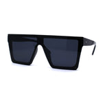 Half Rim Style Flat Top Squared Rectangular Retro Fashion Sunglasses