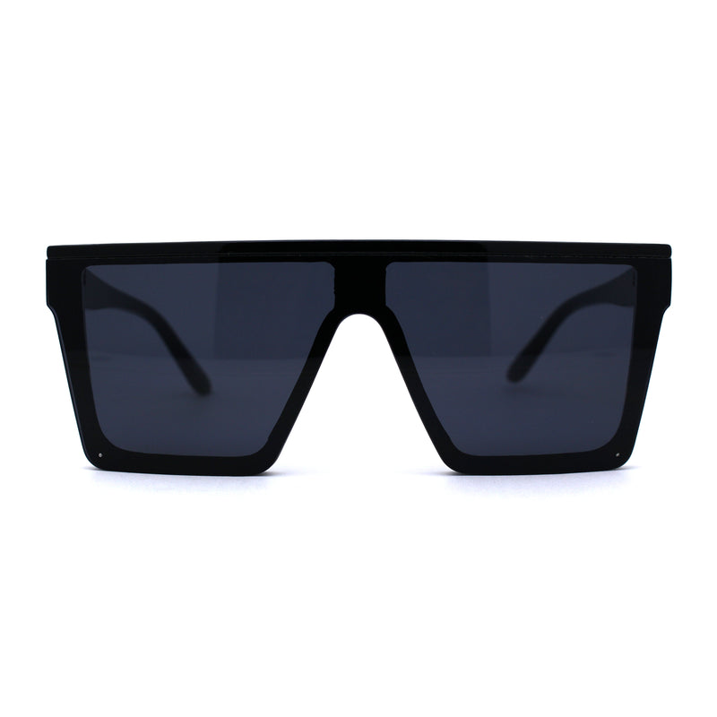 Half Rim Style Flat Top Squared Rectangular Retro Fashion Sunglasses